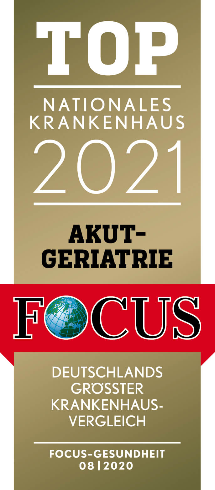 Focus Zertifikat Top Nationales Krankenhaus 2021 Akutgeriatrie